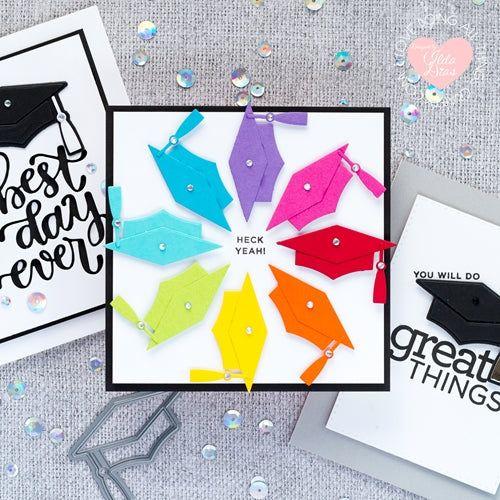 Simon Says Stamp! CZ Design GRAD HAT Wafer Dies czd88