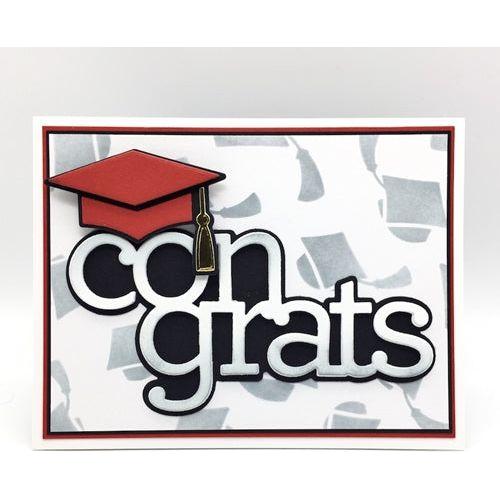 Simon Says Stamp! CZ Design GRAD HAT Wafer Dies czd88