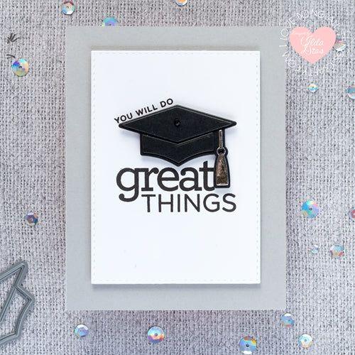 Simon Says Stamp! CZ Design GRAD HAT Wafer Dies czd88