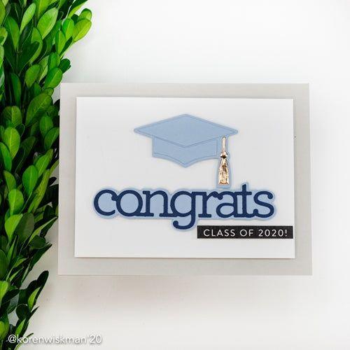 Simon Says Stamp! CZ Design GRAD HAT Wafer Dies czd88