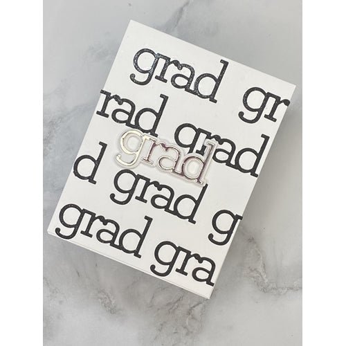 Simon Says Stamp! CZ Design GRAD WORD AND SHADOW Wafer Die czd89