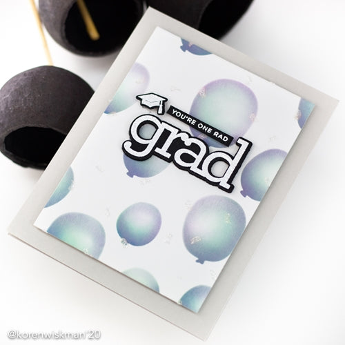Simon Says Stamp! CZ Design GRAD WORD AND SHADOW Wafer Die czd89 | color-code:ALT3