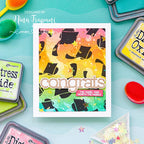Simon Says Stamp! Simon Says Stamp Stencil GRADUATION CELEBRATION LAYERING SET ssst121477