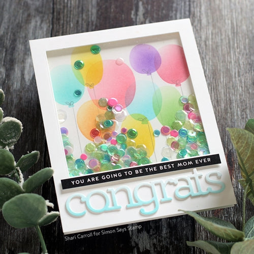Simon Says Stamp! Simon Says Stamp Stencil GRADUATION CELEBRATION LAYERING SET ssst121477