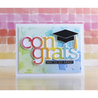 Simon Says Stamp! Simon Says Stamp Stencil GRADUATION CELEBRATION LAYERING SET ssst121477
