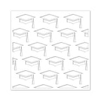 Simon Says Stamp! CZ Design Stencil GRAD CAPS czt002