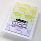 Simon Says Stamp! CZ Design Stencil GRAD CAPS czt002