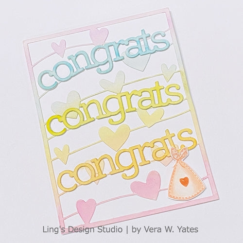Simon Says Stamp! CZ Design CONGRATS Wafer Die czd92