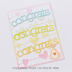 Simon Says Stamp! CZ Design CONGRATS Wafer Die czd92