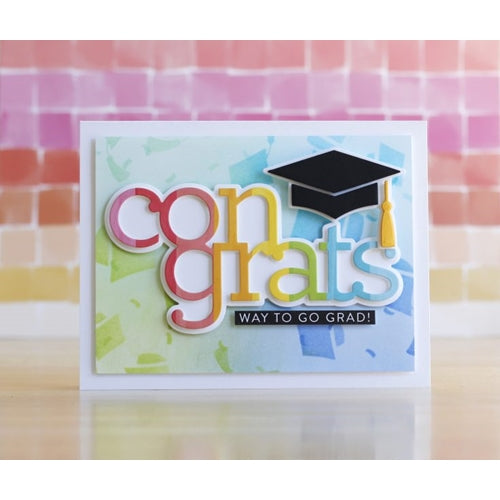 Simon Says Stamp! CZ Design EXTRA LARGE CONGRATS Wafer Die czd91 | color-code:ALT1