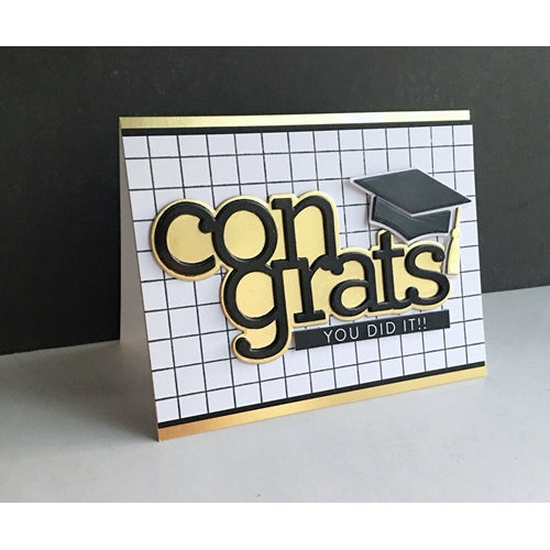 Simon Says Stamp! CZ Design EXTRA LARGE CONGRATS Wafer Die czd91 | color-code:ALT2