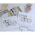 Simon Says Stamp! CZ Design EXTRA LARGE CONGRATS Wafer Die czd91 | color-code:ALT3