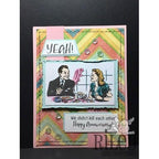 Simon Says Stamp! Riley And Company Funny Bones WE DIDN'T KILL EACH OTHER Cling Rubber Stamp RWD-787