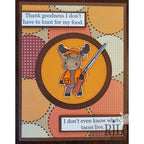 Simon Says Stamp! Riley And Company Funny Bones HUNT FOR TACOS Cling Rubber Stamp RWD 794