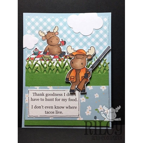 Simon Says Stamp! Riley And Company Funny Bones HUNT FOR TACOS Cling Rubber Stamp RWD 794