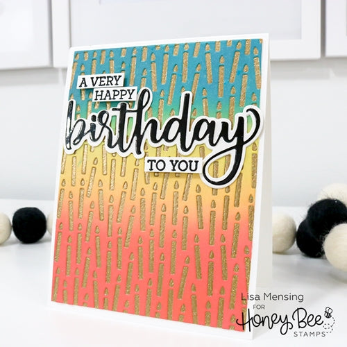 Simon Says Stamp! Honey Bee BIRTHDAY Clear Stamp Set hbst228
