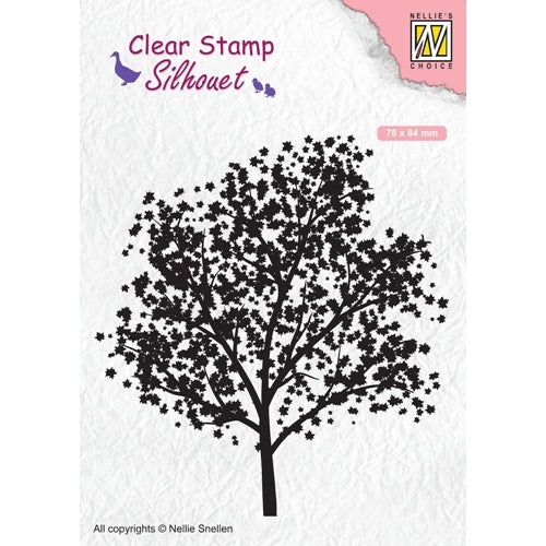 Simon Says Stamp! Nellie's Choice SILHOUETTE TREE Clear Stamp sil063