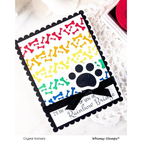Simon Says Stamp! Whimsy Stamps PAWS AND BONES BORDER Dies WSD455