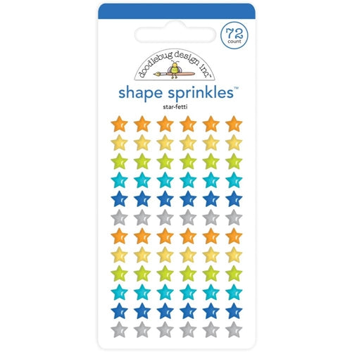 Simon Says Stamp! Doodlebug STAR-FETTI Shape Sprinkles Party Time 6625