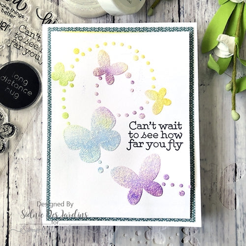 Simon Says Stamp! Simon Says Stamp Stencil BUTTERFLY TRAILS ssst121486