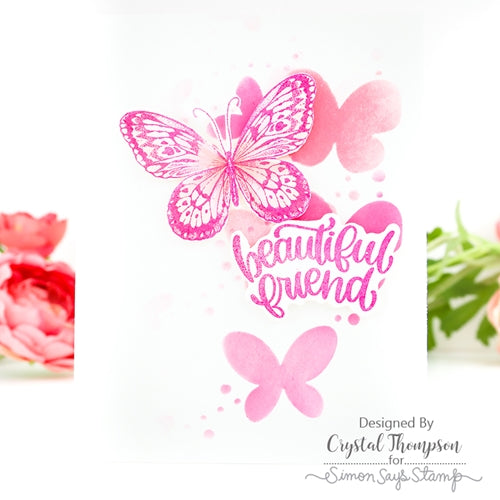 Simon Says Stamp! Simon Says Stamp Stencil BUTTERFLY TRAILS ssst121486