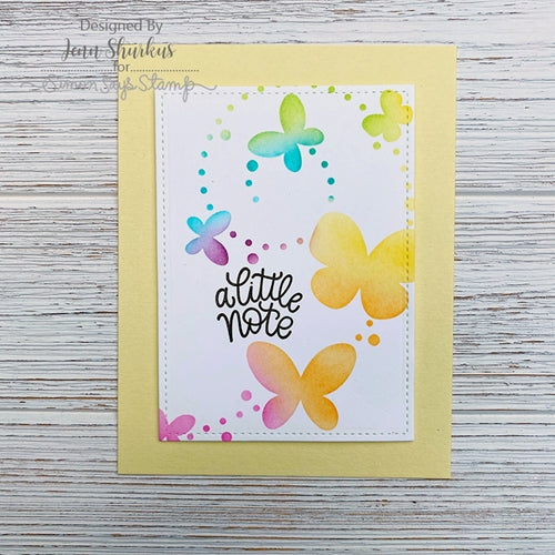 Simon Says Stamp! Simon Says Stamp Stencil BUTTERFLY TRAILS ssst121486