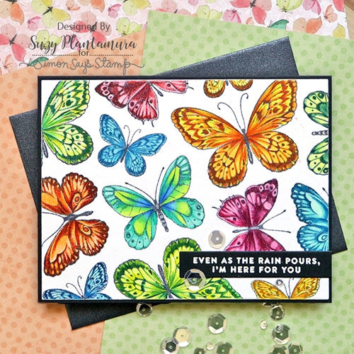 Simon Says Stamp! Simon Says Clear Stamps BEAUTIFUL BUTTERFLIES sss202086