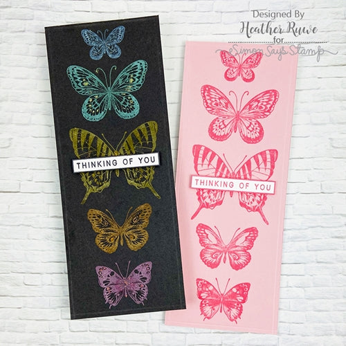 Simon Says Stamp! Simon Says Clear Stamps BEAUTIFUL BUTTERFLIES sss202086