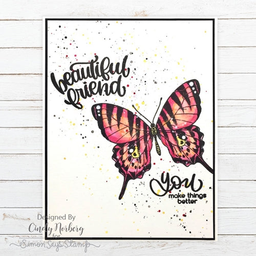 Simon Says Stamp! Simon Says Clear Stamps BEAUTIFUL BUTTERFLIES sss202086