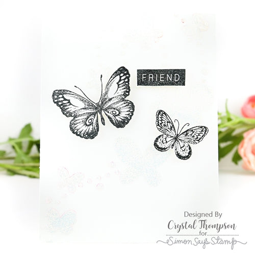 Simon Says Stamp! Simon Says Clear Stamps BEAUTIFUL BUTTERFLIES sss202086