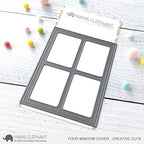 Simon Says Stamp! Mama Elephant FOUR WINDOW COVER Creative Cuts Steel Dies