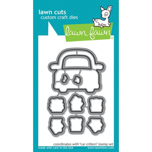 Simon Says Stamp! Lawn Fawn CAR CRITTERS Die Cuts lf2339