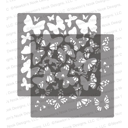 Simon Says Stamp! Newton's Nook Designs BUTTERFLIES Stencil Set NN2005T01