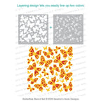 Simon Says Stamp! Newton's Nook Designs BUTTERFLIES Stencil Set NN2005T01