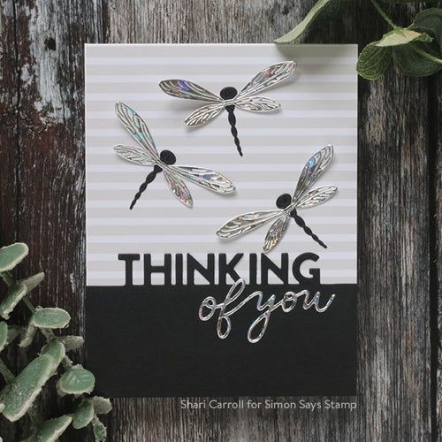 Simon Says Stamp! Simon Says Stamp ETCHED DRAGONFLY Wafer Die Set s695