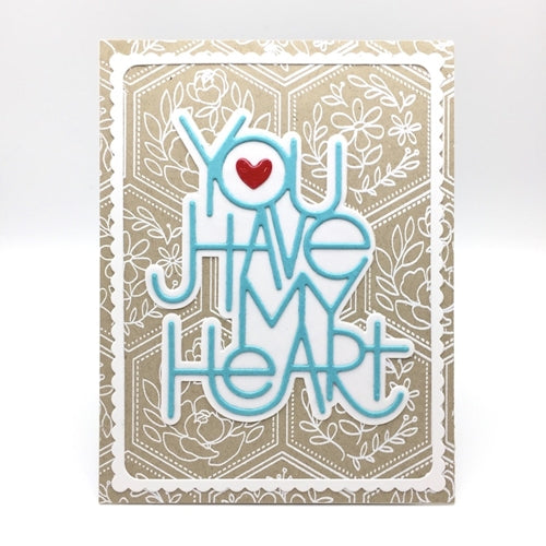 Simon Says Stamp! Simon Says Stamp YOU HAVE MY HEART Wafer Dies sssd112133 *