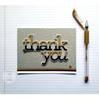 Simon Says Stamp! CZ Design EXTRA LARGE THANK YOU Wafer Dies czd90