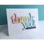 Simon Says Stamp! Simon Says Cling Stamp THANK YOU BACKGROUND sss102149