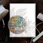 Simon Says Stamp! Simon Says Cling Stamp THANK YOU BACKGROUND sss102149