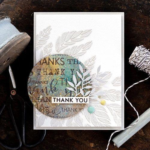 Simon Says Stamp! Simon Says Cling Stamp THANK YOU BACKGROUND sss102149