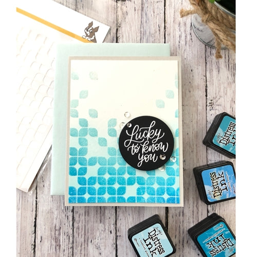 Simon Says Stamp! Simon Says Stamp Stencil GEO LEAVES ssst121473