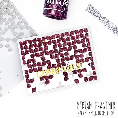 Simon Says Stamp! Simon Says Stamp Stencil GEO LEAVES ssst121473