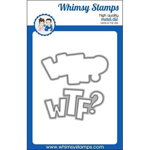 Simon Says Stamp! Whimsy Stamps WTF WORD AND SHADOW Dies WSD460