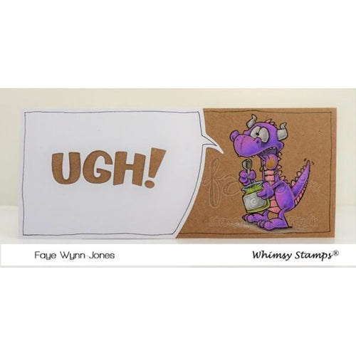 Simon Says Stamp! Whimsy Stamps UGH WORD AND SHADOW Dies WSD459