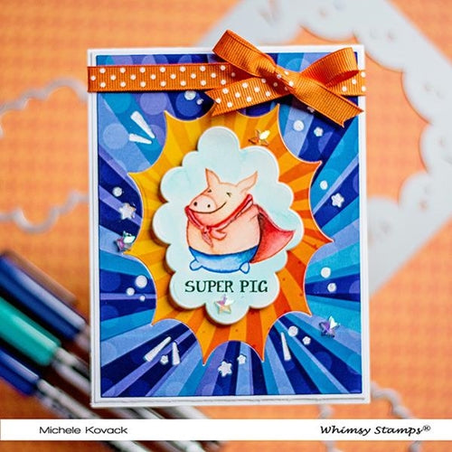 Simon Says Stamp! Whimsy Stamps COMIC BURST A2 Die WSD464