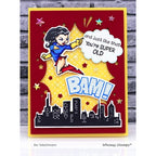 Simon Says Stamp! Whimsy Stamps COMIC BURST A2 Die WSD464