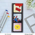 Simon Says Stamp! Whimsy Stamps COMIC HALF TONE Stencil WSS129