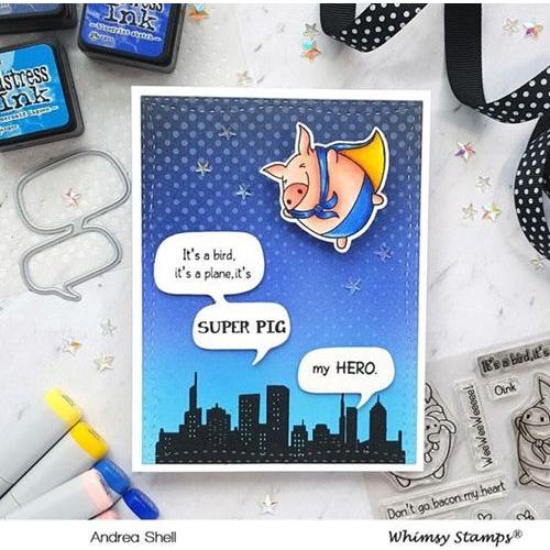 Simon Says Stamp! Whimsy Stamps COMIC HALF TONE Stencil WSS129