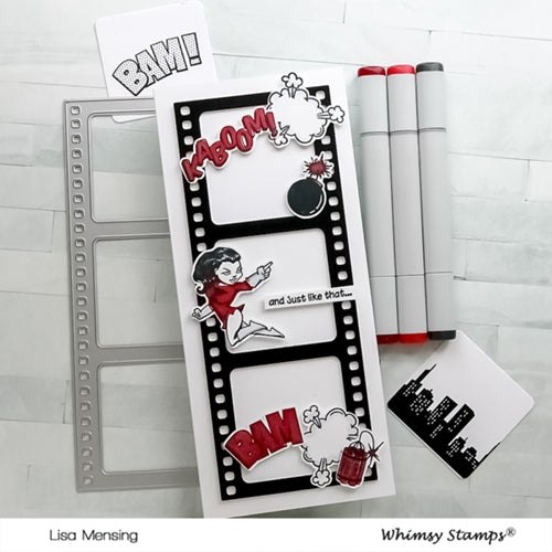 Simon Says Stamp! Whimsy Stamps SLIMLINE FILMSTRIP Die WSD463