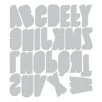 Simon Says Stamp! Tim Holtz Sizzix ALPHANUMERIC SHADOW UPPER Thinlits Die Set 664729